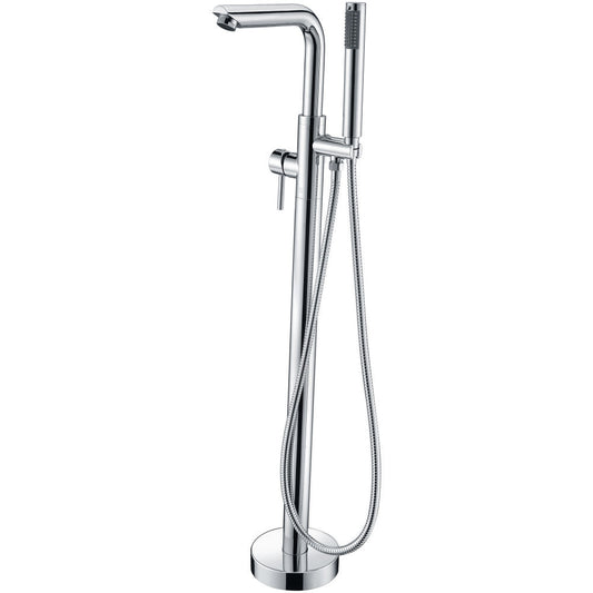 Sens 2-Handle Freestanding Claw Foot Tub Faucet with Hand Shower in Polished Chrome