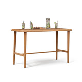 PURPLE LEAF Outdoor Bar Table Patio Dining Table Coffee Kitchen Breakfast Bistro Pub Bar Table for Patio Poolside
