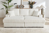ZYLO 84" Loveseat with 2 Ottomans