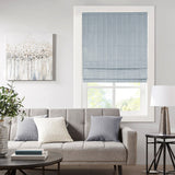Basketweave Roman Shade, Blue