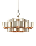 Grand Lotus Small Silver Chandelier