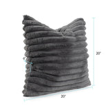 Pillow 20 x 20 Shar Pei Charcoal - Down Insert
