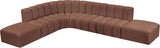 Arc - Faux Leather 7 Piece Corner Modular Sofa