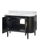 Briallen 48" Black Vanity with Oval Undermount Sink