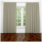 Scallop Luxurious Polyester Curtain (Set of 2)