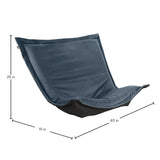 Puff Chair Cushion & Cover Qivuit Blue