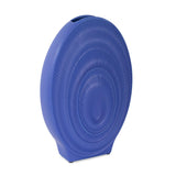 Radiant Blue Short Ceramic Vase