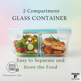 4-Pack Round Glass Food Storage Containers