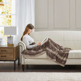 Soft Faux Fur Mink Reversible Throw Blanket