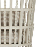 Norene Gray Wing Chair, Demetria Parchment
