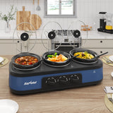 Triple Slow Cooker Buffet Servers and Warmer