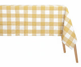 Yellow Gingham Tablecloth