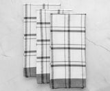 Gray Kitchen Towels - Checkered Tea Towels