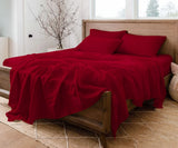 Cherry Red Sheet Set