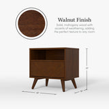 Chevron Wood Nightstand