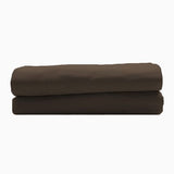 400TC Luxurious Single Embroidery Sateen Solid Cotton Fitted Sheet