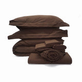 400TC Cotton Sateen Solid All-In Bedding Bundle