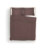 400TC Cotton Luxurious Single Embroidery Sateen Solid Duvet Cover Set