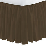 400TC Sateen Solid Cotton Gathered Bed Skirt