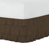400TC Sateen Solid Cotton Ruffle Bed Skirt