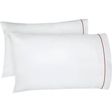 400TC Single Embroidery Cotton Sateen Pillowcases (Set Of 2)