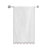 Zig & Zag U Shape Embroidered Bath Towels (Set of 2)