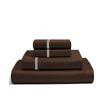 400TC Cotton Classic Luxurious Embroidery Sateen Solid Sheet Set