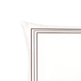 400TC Cotton Classic Embroidery Sateen Solid Pillow Sham