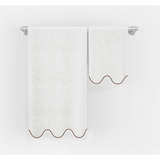 Scalloped Embroidered Bath Towels (Set of 2)