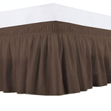 400TC Sateen Solid Cotton Wrap Around Bed Skirt