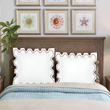 400TC Zig & Zag U Shape Embroidery Cotton Duvet Cover Set