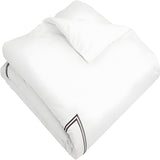 400TC Cotton Double Embroidery Sateen Solid Duvet Cover Set