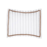 400TC Cotton Double Edge Embroidery Sateen Stripe Duvet Cover Set