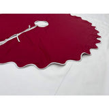 Scalloped Cotton Christmas Tree Skirt