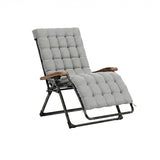 PURPLE LEAF Outdoor Reclining Chair Patio Zero Gravity Chaise Lounge Folding Chair with Removable Cushion Adjustable Headrest for Lawn Camping Beach Pool