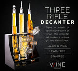 (UAE ONLY) Gun Whiskey Decanter - 3 Gun Decanter