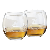 Globe Car Whiskey Decanter - 2 Globe Glasses