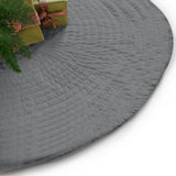 Circular Cotton Quilted Christmas Tree Skirt