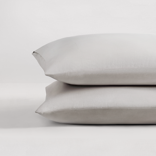 Egyptian Cotton-European Linen Pillowcase Set Moon