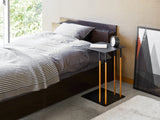 C Side Table (22" H) - Steel + Wood