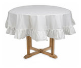 Round Ruffled Tablecloth