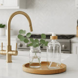 Clear Glass Bottle with Pump Dispenser 500ml