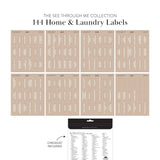 Clear Home & Laundry Labels