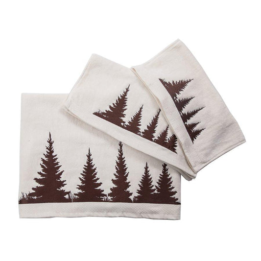 Clearwater Pines 3PC Towel Set, Cream, 2 MOQ
