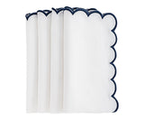 Scalloped Edge Linen Napkins