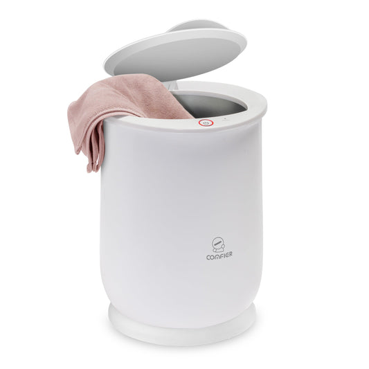 COMFIER Towel Warmer Bucket, Large Towel Warmers for Bathroom(White) CF-E1819