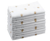 Printed Napkins - Metallic Gold Foil Napkins