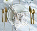 Printed Napkins - Metallic Gold Foil Napkins
