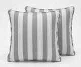 Cotton Striped Cushion Cover - Square, Removable