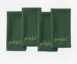 Grateful Embroidered Napkins